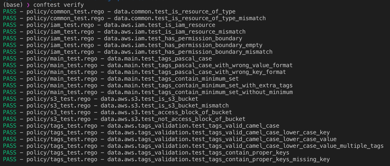 conftest verify